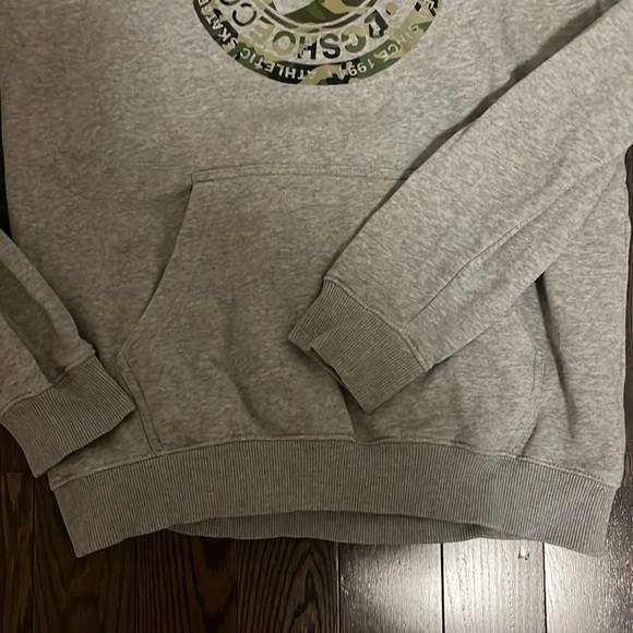 DC shoes hoodie - grey with camo branding - Picture 4 of 10